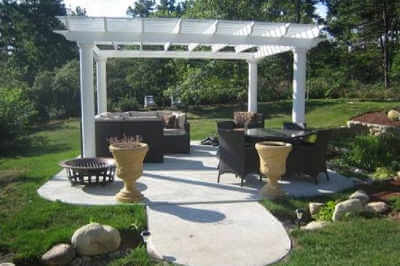 Fiberglass Pergola Round Columns #2